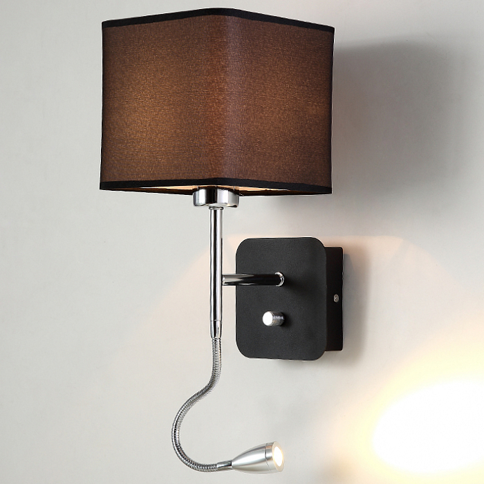 Бра Crystal Lux PACO AP2 CHROME/BLACK